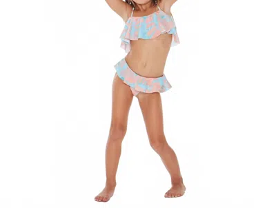 L*space Kids' Lucy Little Two-piece Swimsuit In Bungalow Palm In Multi
