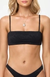 L*space Lspace Lux Print Swim Top In Black