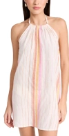 L*space Lydia Striped Cover-up Dress In Vaca Stripe Orange In Vacation Y/d Stripe