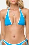 L*space Lspace Mac Bikini Top In Blue