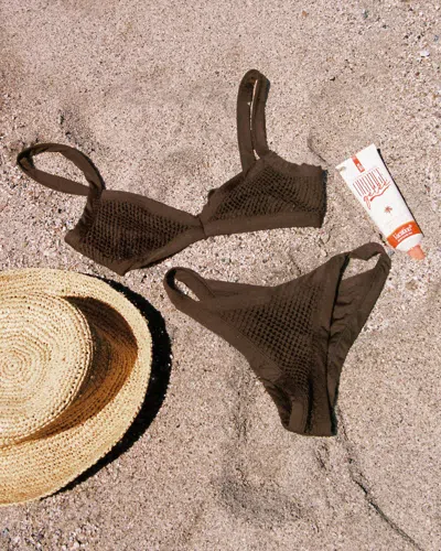 L*space Mackenzie Bikini Bottom In Brown