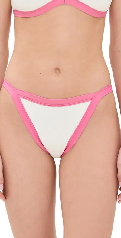 L*space Mackenzie Bikini Bottoms Bubblegum Pink/cream