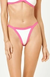 L*space Lspace Mackenzie Bitsy Bikini Bottoms In Bubblegum/cream