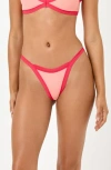 L*space Mackenzie Bikini Bottom In Fresh Squeezed Pout In Freshsqueeze/ Pout