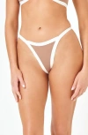 L*space Lspace Mackenzie Bitsy Bikini Bottoms In Saddle/ Cream