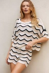 L*space Lspace Make Waves Stripe Cover-up Shorts In Multicolor