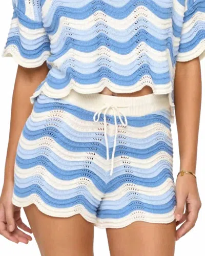 L*space Make Waves Knit Short In Blue Crush