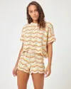 L*space Make Waves Short Sano Stripe In Neutral