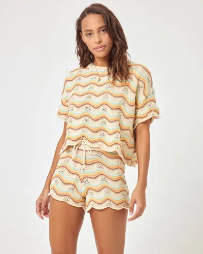 L*space Make Waves Short Sano Stripe In Neutral