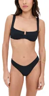 L*space Lspace Coast To Coast Underwire Bikini Top In Black
