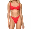 L*space Mako Bikini Top In Flame In Orange