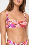 L*space Lspace Mako Underwire Bikini Top In Pink