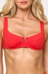 L*space Lspace Hunter Underwire Bikini Top In Flame