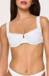 L*space Lspace Mako Underwire Bikini Top In White