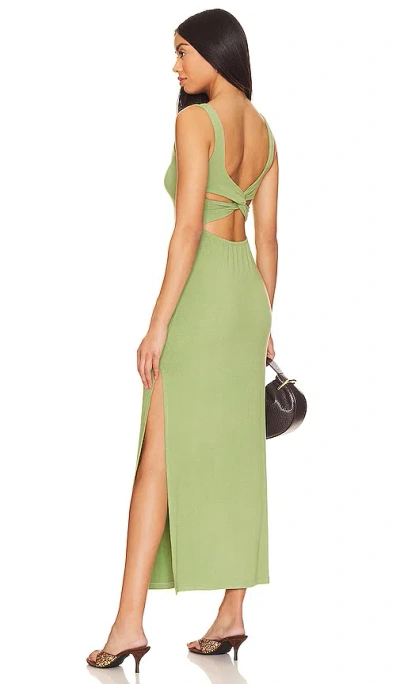 L*space Mara Rib Cutout Cover-up Dress In Green