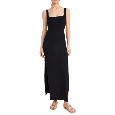 L*space Mara Womens Open Back Cut-out Maxi Dress In Black