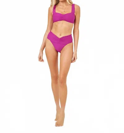 L*space Marlee Bikini Top In Berry In Purple