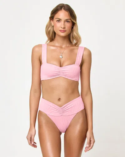 L*space Marlee Bikini Top In Pink Sugar
