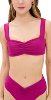 L*space Lspace Marlee Jacquard Bikini Top In Berry