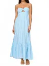 L*space Lspace Melody Stripe Strapless Cover-up Maxi Dress In Blue