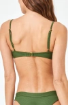 L*space Lspace Mercer Classic Textured Bikini Bottoms In Jungle