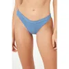 L*space Lspace Mercer Rib Bikini Bottoms In Baltic