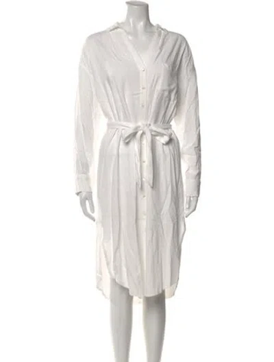 Pre-owned L*space Midi Length Dress In White