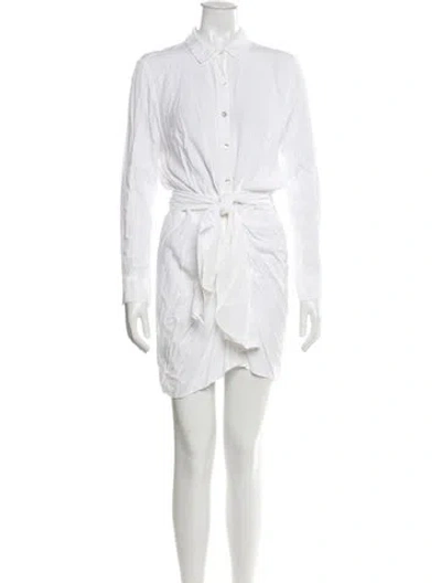 Pre-owned L*space Mini Dress In White