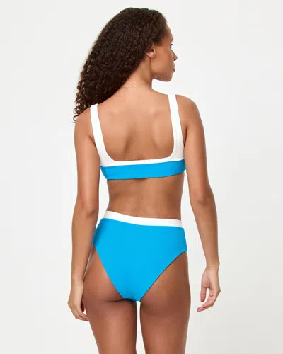 L*space Misha Bikini Bottom In Electric Blue Cream
