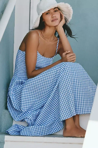 L*space Misha Cotton Maxi Dress In Blue