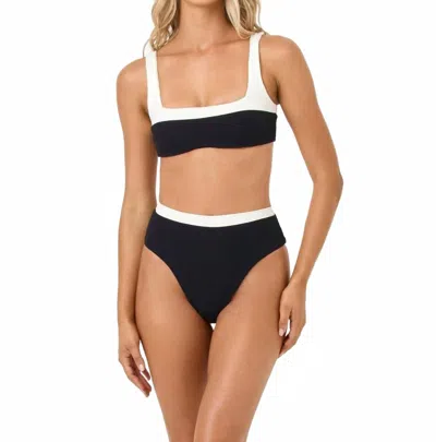 L*space Misha High-waisted Bikini Bottom In Black