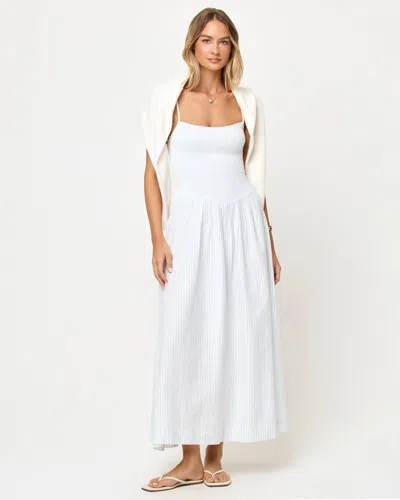 L*space Misha Midi In Pebble Blue Stripe