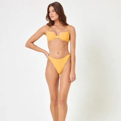 L*space Missy Bikini Top In Yellow