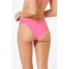 L*space Lspace Monica Shirred Bikini Bottoms In Pink