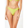 L*space Lspace Monica Shirred Bikini Bottoms In Kiwi