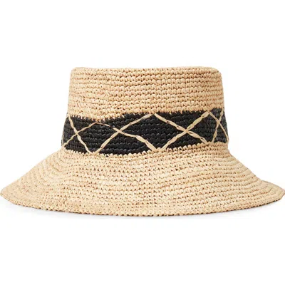 L*space Lspace Montauk Raffia Bucket Hat In Natural