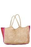 L*space Lspace Moonlight Woven Jute Tote In Man/pim/ber