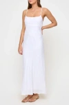 L*space Lspace Moonrise Linen Maxi Dress In White