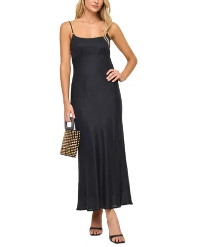 L*space Moonrise Linen Maxi Dress In Blk-black