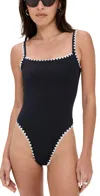 L*space Nadia Blanket Stitch One Piece Swimsuit