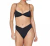 L*space Nancy Lee Bikini Bottom In Black In Black