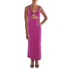 L*space Nico Womens Cut-out Twist Front Midi Dress