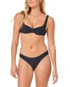 L*space Solid Ziggy Bikini Top In Black