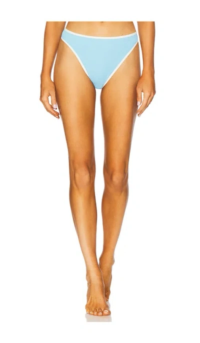 L*space Nora Bikini Bottom In Seaspray & Cream