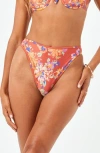 L*space Lspace Nora Bitsy High Waist Bikini Bottoms In First Bloom
