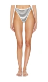 L*space Nora Bitsy High Waist Bottom In Sailing Along Stripe
