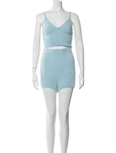 Pre-owned L*space Nylon Short Set W/ Tags In Blue