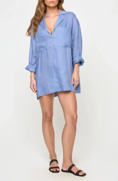 L*SPACE LSPACE OASIS LINEN COVER-UP TUNIC