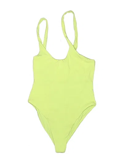 Pre-owned L*space One Piece Swimsuit In Green