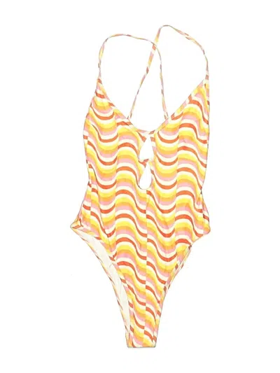Pre-owned L*space One Piece Swimsuit In Orange